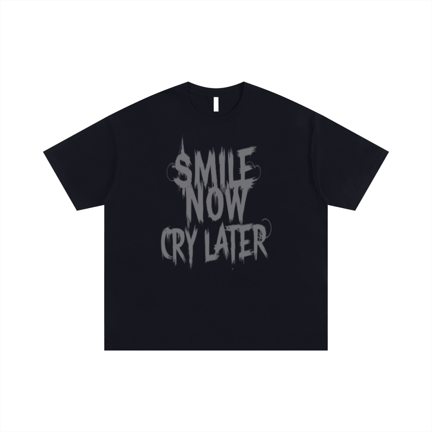 Smile now cry later oversized T-shirt